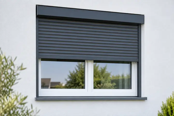 Rollladen an einem Fenster